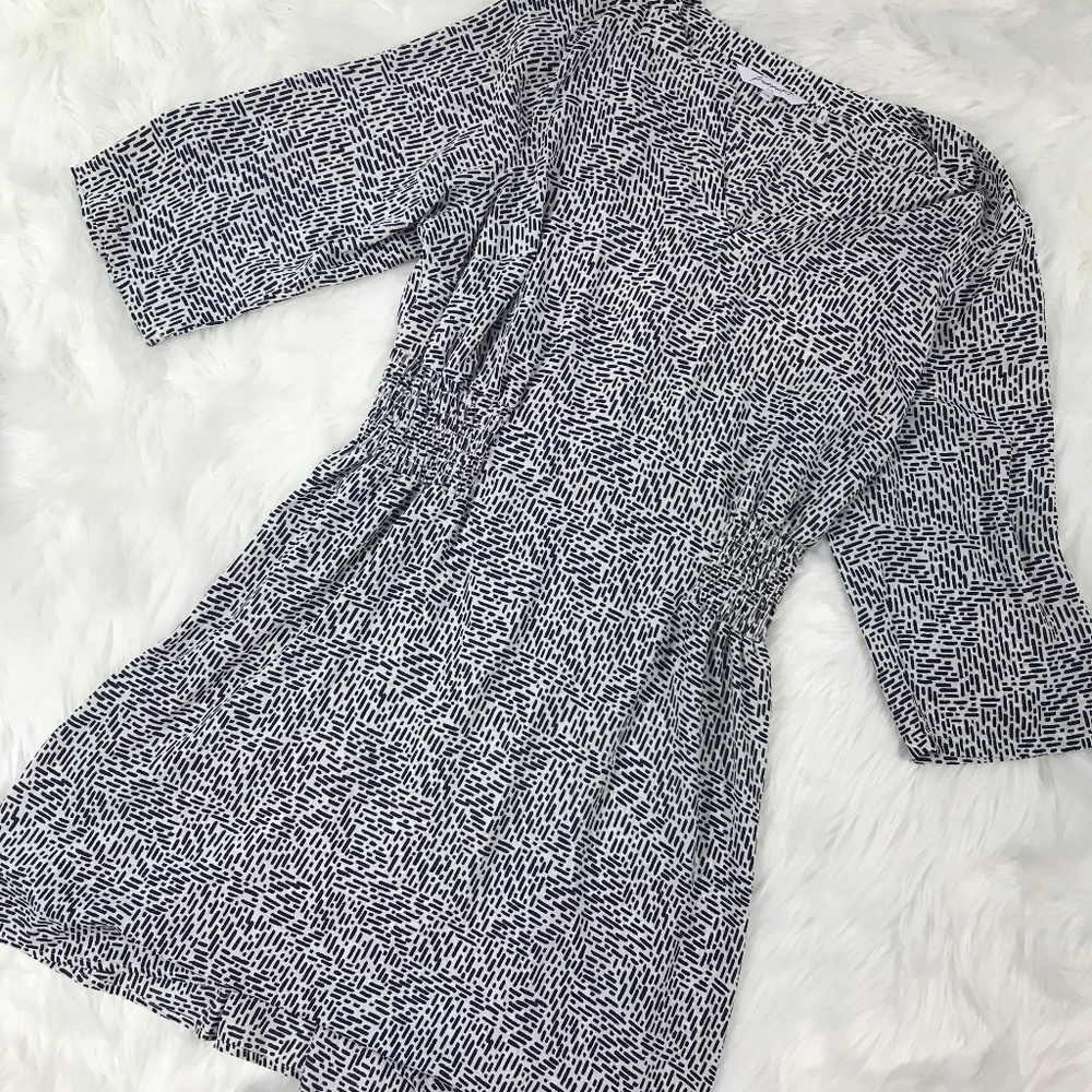 Foxcroft womens size 16W dress 3/4 sleeves v neck